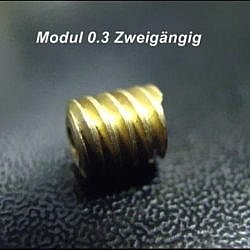 0,5 Modul Messing-Schneckenwelle für Schnecken Zahnrad 
