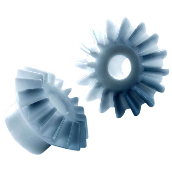 Angular drive with acetal bevel gears module 1 16 teeth 1:1 shaft-Ø 5mm 